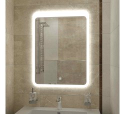 Зеркало для ванной комнаты и прихожей Lacio c  LED-подсветкой и сенсорным выключателем